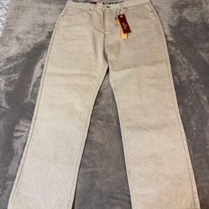 Switch Remarkable Mens Straight Fit Jeans Light Tan Oatmeal 40x32 New With Tags